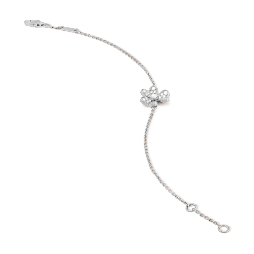 [Kincade Jewelrys]FRIVOLE SILVER FLOWER DIAMOND BRACELET
