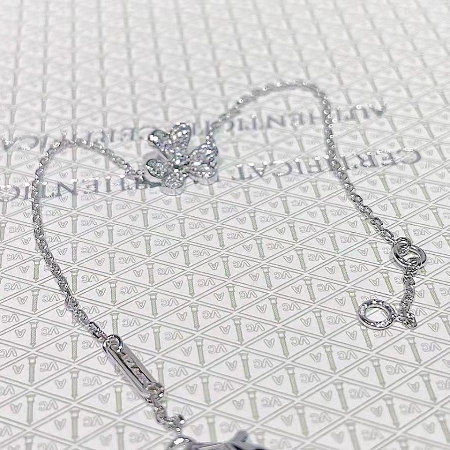 [Kincade Jewelrys]FRIVOLE SILVER FLOWER DIAMOND BRACELET