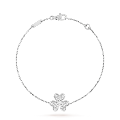 [Kincade Jewelrys]FRIVOLE SILVER FLOWER DIAMOND BRACELET