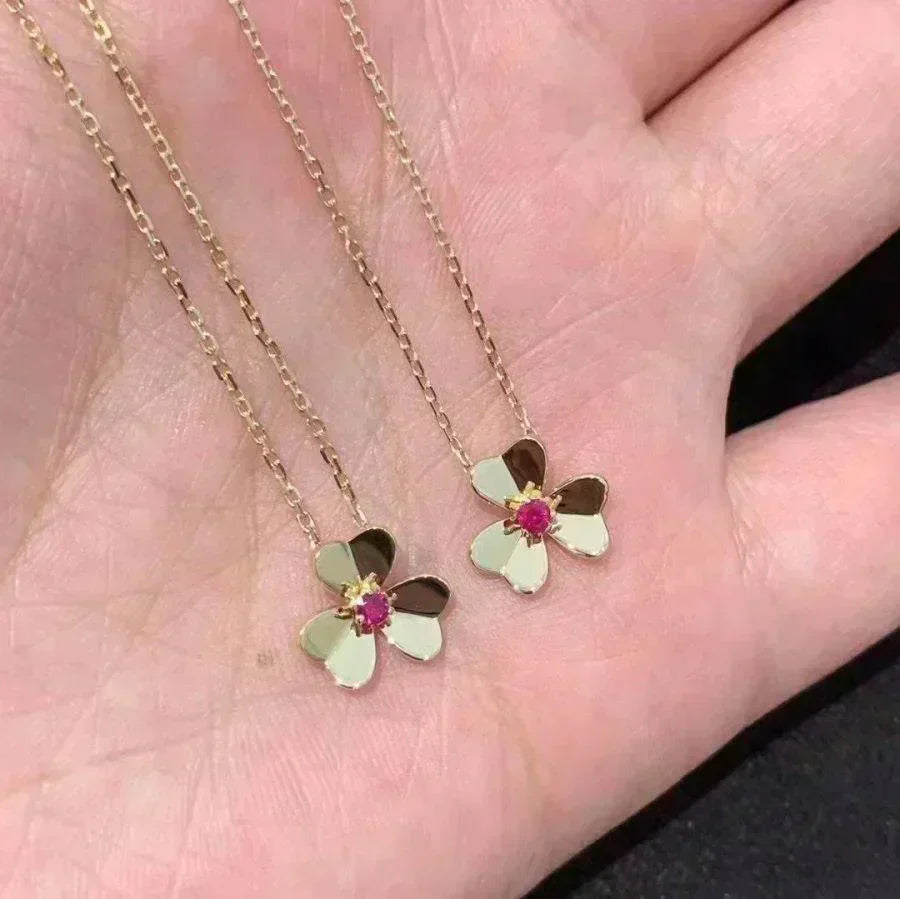 [Kincade Jewelrys]FRIVOLE GOLD FLOWER NECKLACE