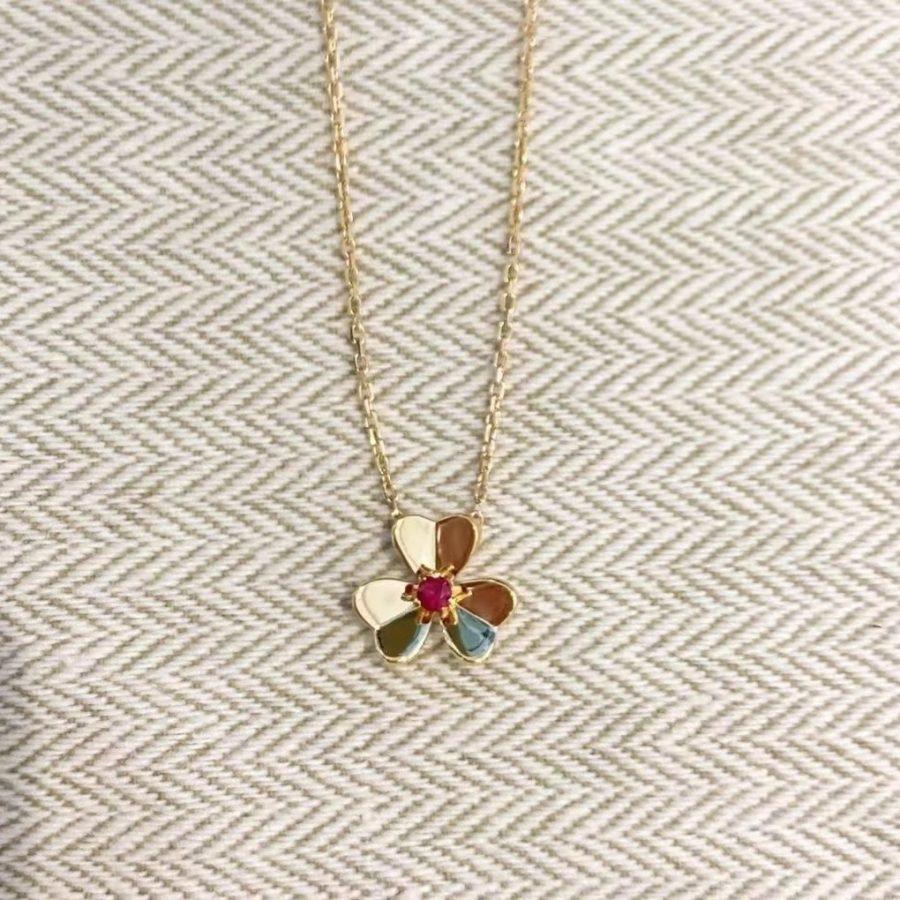 [Kincade Jewelrys]FRIVOLE GOLD FLOWER NECKLACE