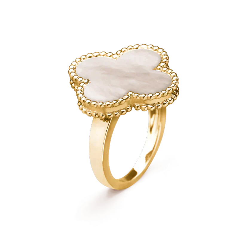 [Kincade Jewelrys]CLOVER WHITE MOP RING