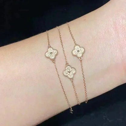 [Kincade Jewelrys]CLOVER SINGLE FLOWER BRACELET