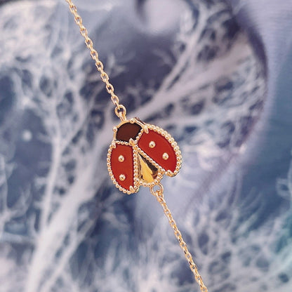 [Kincade Jewelrys]LUCKY SPRING 1 MOTIF PINK GOLD BRACELET